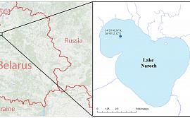 Картосхема Нарочанских озер (Белоруссия)